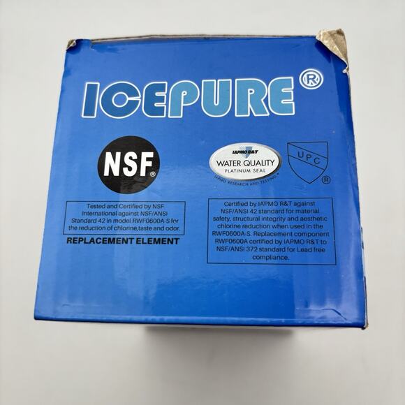 ICEPURE RWF0600A Refrigerator Water Filter NEW Fits GE Kenmore Hotpoint Models - Picture 6 of 12